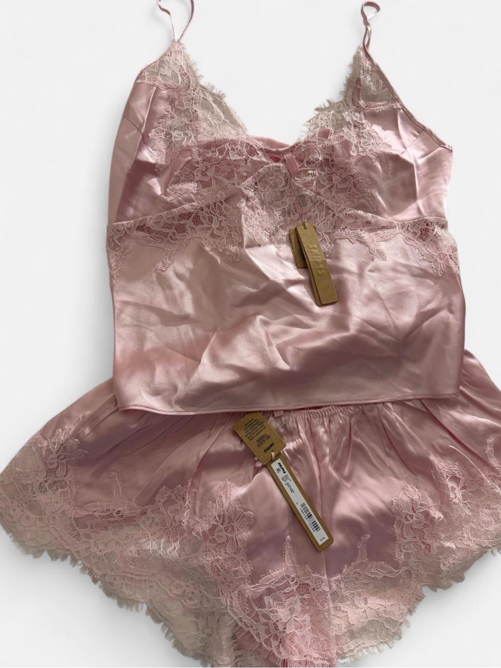 Skims Silk Lace Cami & Short Set - $236 Retail